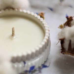 Bougie Frieda - Fleur de coton